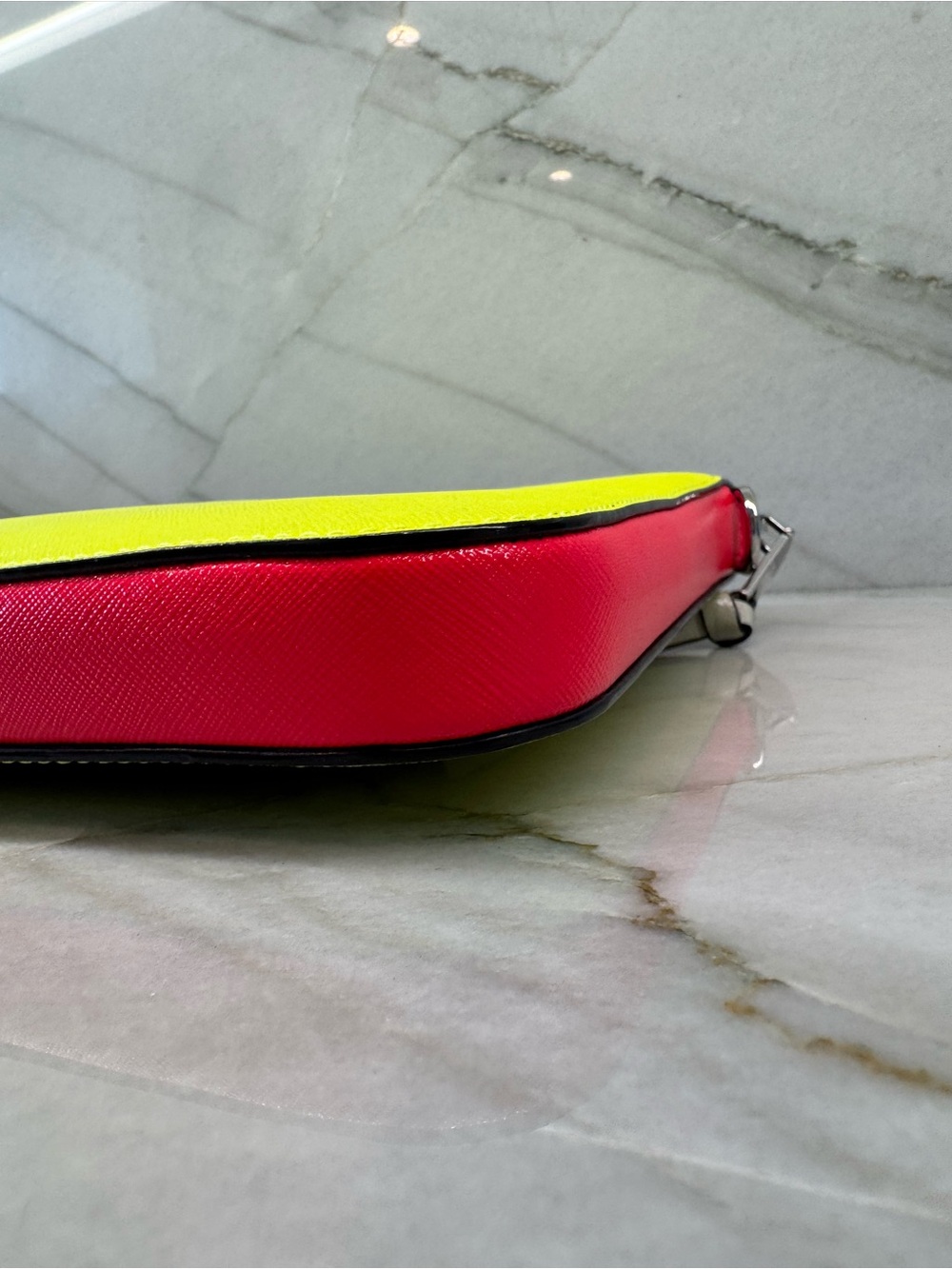 SOLD Marc Jacobs Snapshot Commuter 13 Laptop Bag Neon Yellow Saffiano Leather - Picture 13 of 16